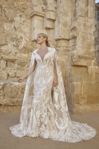 2461 Angie Casablanca Bridal trouwjurk met cape